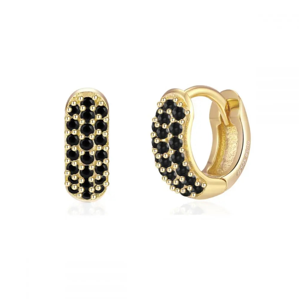 Lumielle Crystal Mini Hoop Earrings – Stainless Steel Small Cartilage Hoops | Multicolour Crystal Detail | Minimal Piercing Jewellery