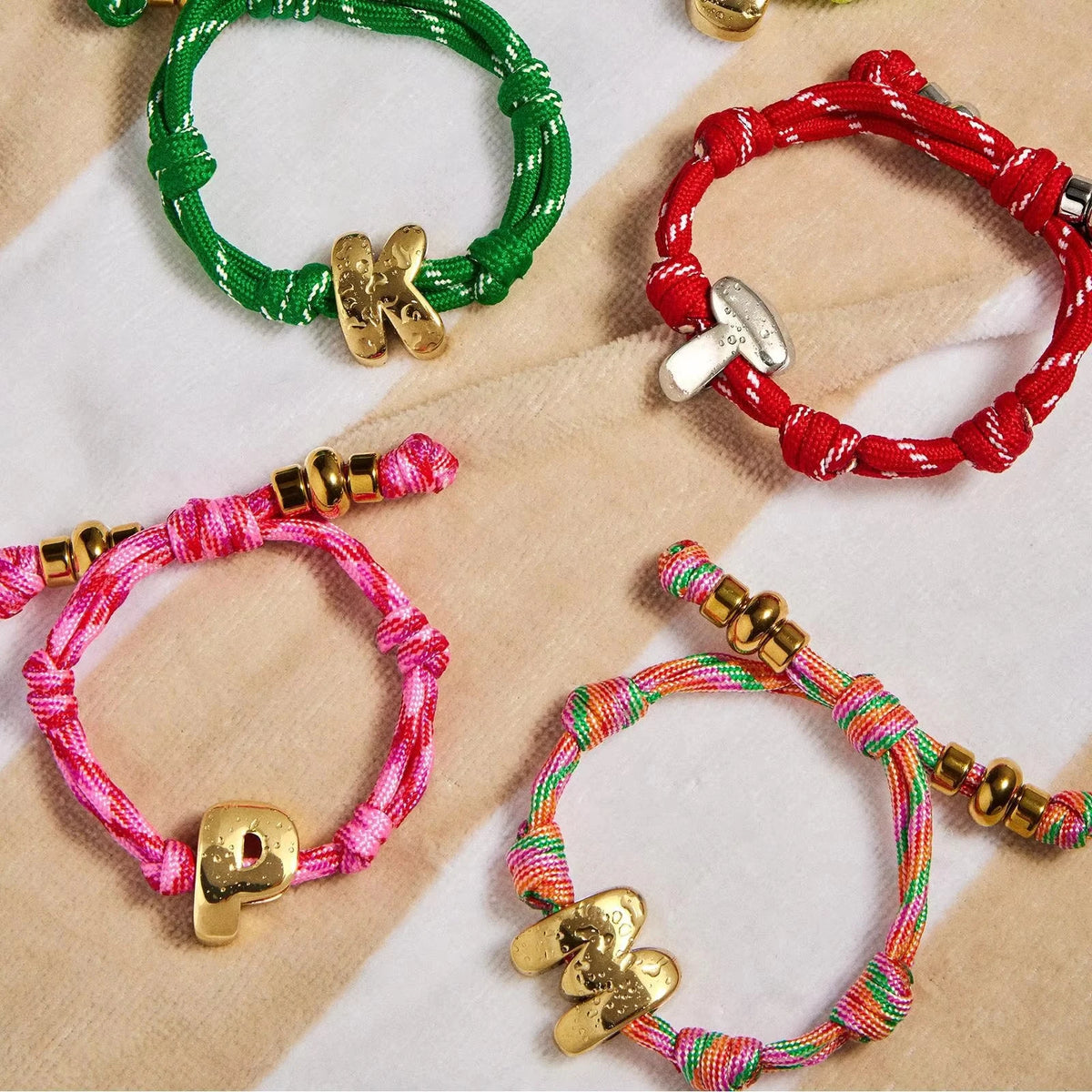 MiraWeave Colourful Woven Letter Bracelet – Handmade Beaded Friendship Bracelet | Custom DIY Letter Design | Boho Gift Jewellery