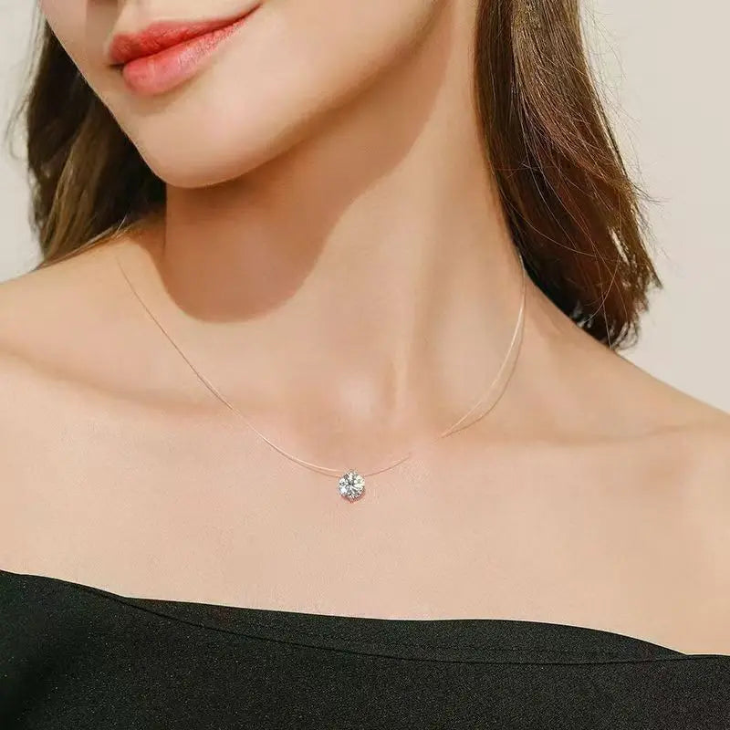 Aurelle Clover Zircon Necklace – 18K Gold-Plated Stainless Steel Chain | Four-Leaf Clover Jewellery | Elegant Women’s Gift