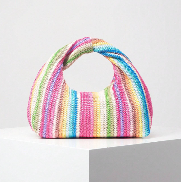 Virelia Patterned Top Handle Bag