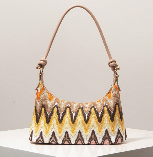 Orlienne Patterned Shoulder Bag