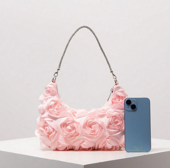 Roselisse Rosette Shoulder Bag