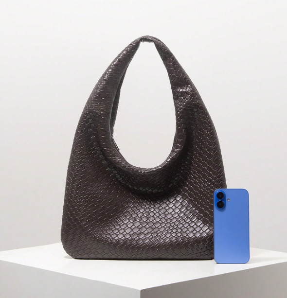 Veloura Textured Hobo Bag