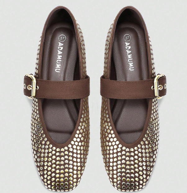 Celestine Studded Mary Jane Flats