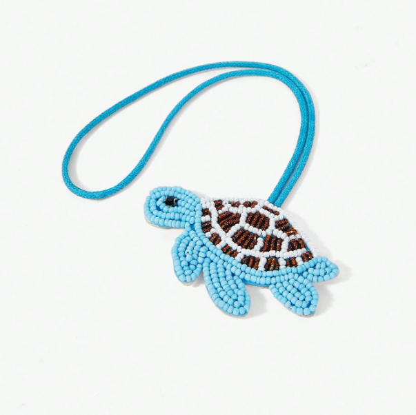 Hibiselle Beaded Bag Charm – Sea Life, Bird & Hibiscus Designs | Colourful Summer Bag Accessory