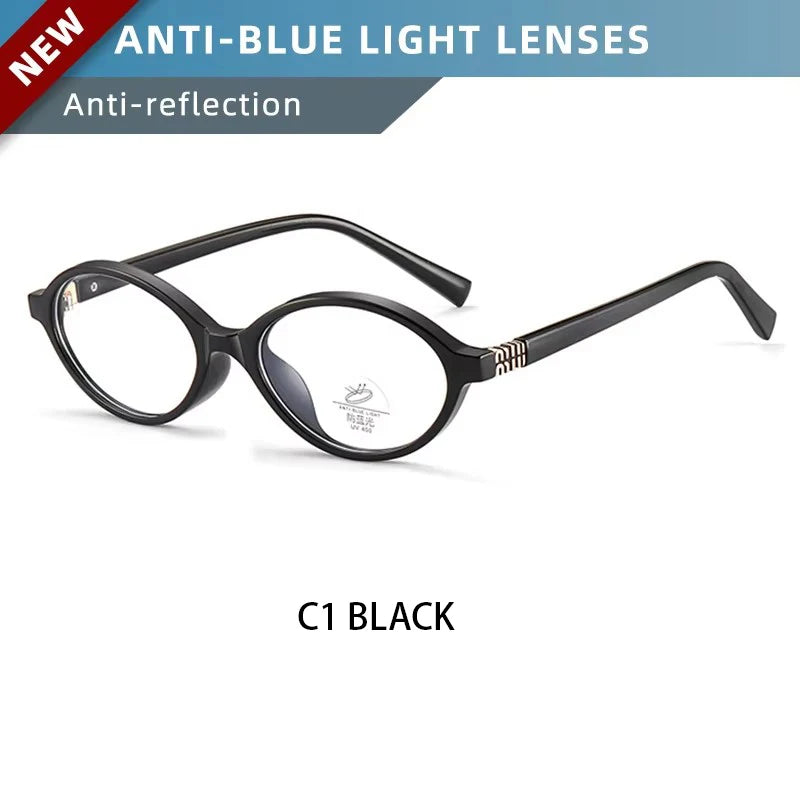 Elowen Retro Oval Reading Glasses – Women’s Small Frame Eyewear | Anti-Reflective Lenses | Classic Prescription-Style Glasses