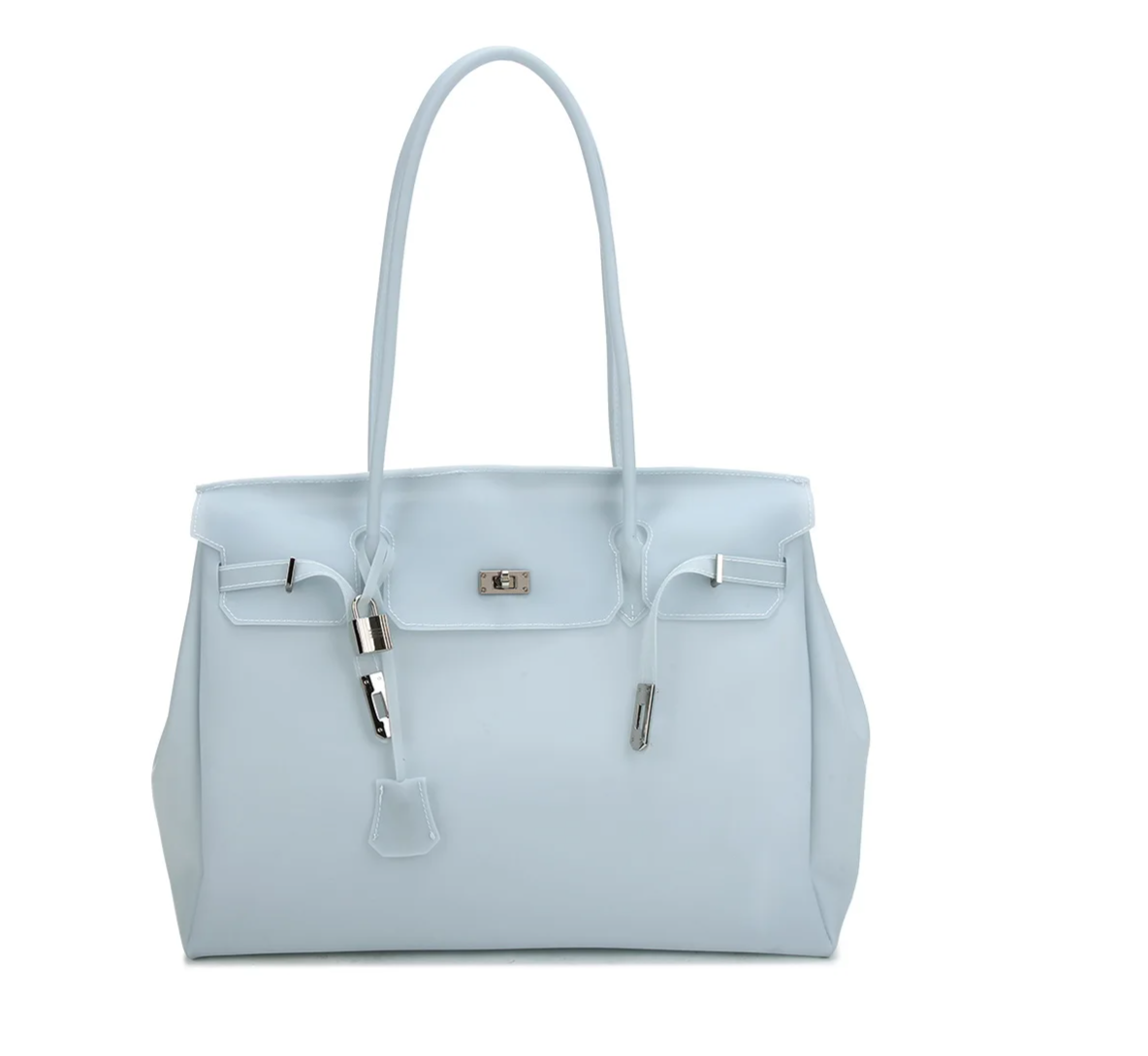 Clarabelle Large Jelly Tote Bag – Clear Women’s Shoulder Handbag | Transparent-Style Candy Tote | Spacious Summer Fashion Purse