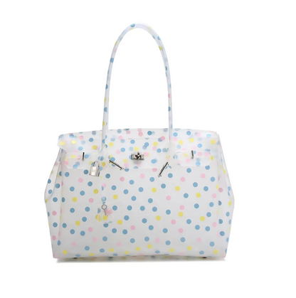 Clarabelle Large Jelly Tote Bag – Clear Women’s Shoulder Handbag | Transparent-Style Candy Tote | Spacious Summer Fashion Purse