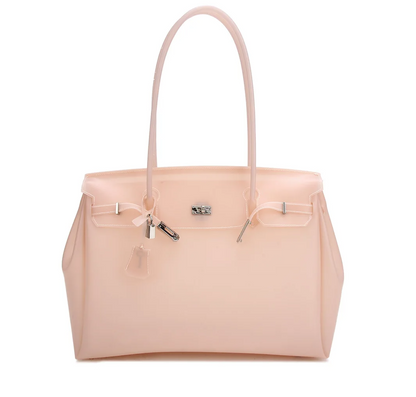 Clarabelle Large Jelly Tote Bag – Clear Women’s Shoulder Handbag | Transparent-Style Candy Tote | Spacious Summer Fashion Purse