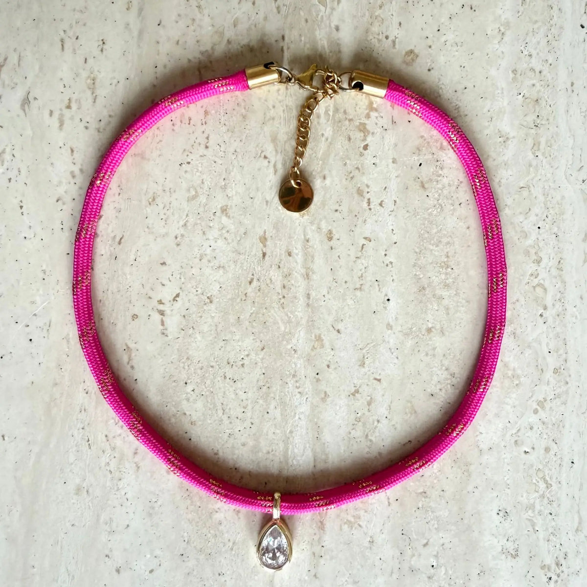 Solara Boho Multilayer Necklace – Colourful Rope & Gold-Plated Chain | Zircon Pendant Choker | Women’s Bohemian Jewellery