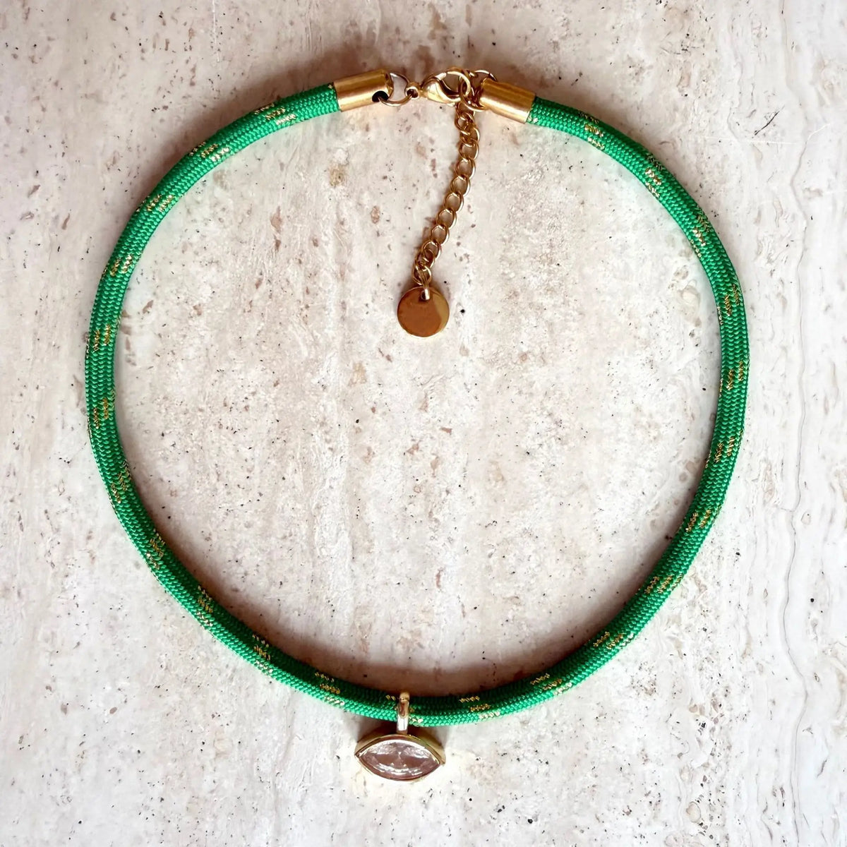 Solara Boho Multilayer Necklace – Colourful Rope & Gold-Plated Chain | Zircon Pendant Choker | Women’s Bohemian Jewellery