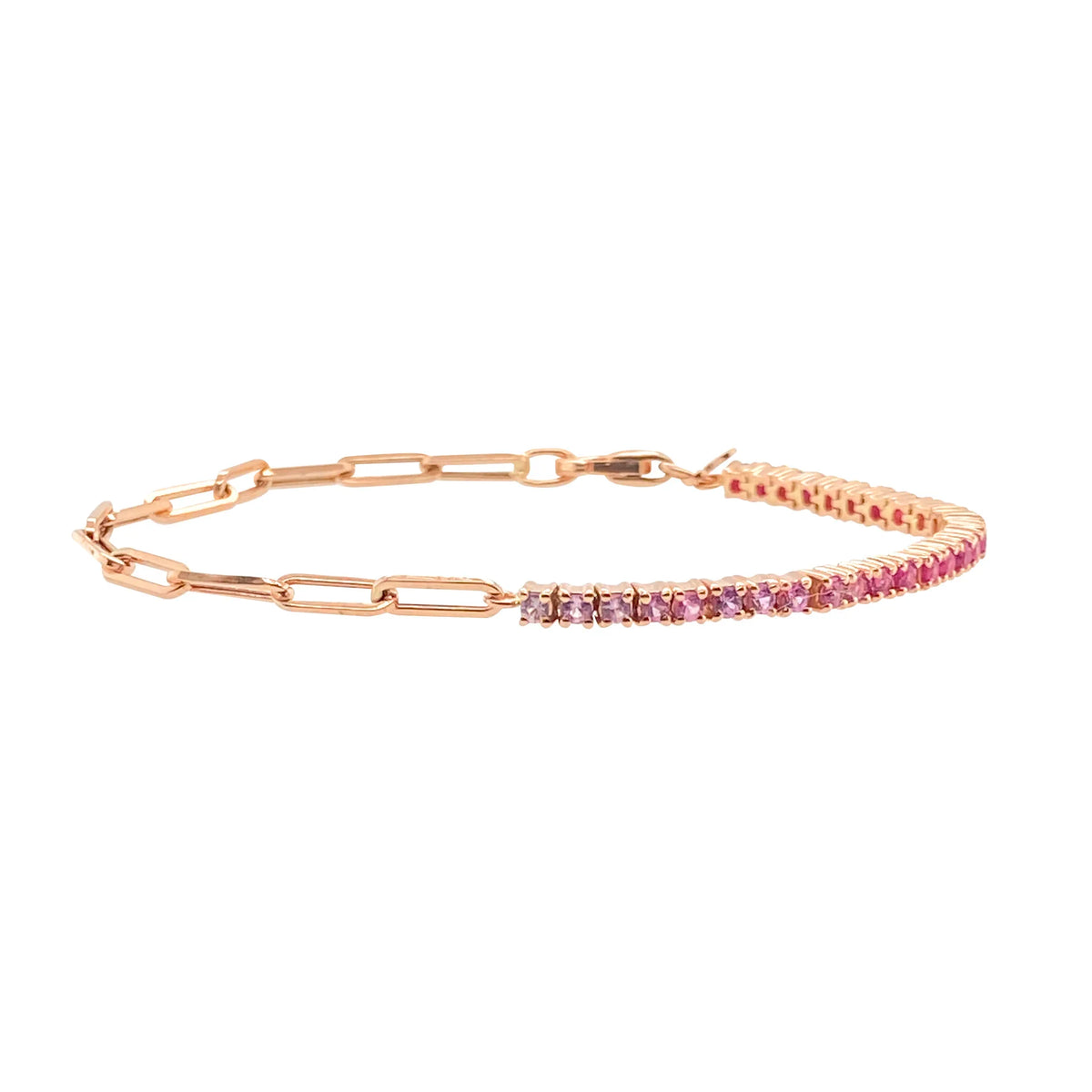 Virelle Colour Zircon Tennis Bracelet – Gold-Tone Cubic Zirconia Chain | Prong-Set Statement Jewellery | Women’s Sparkling Bracelet