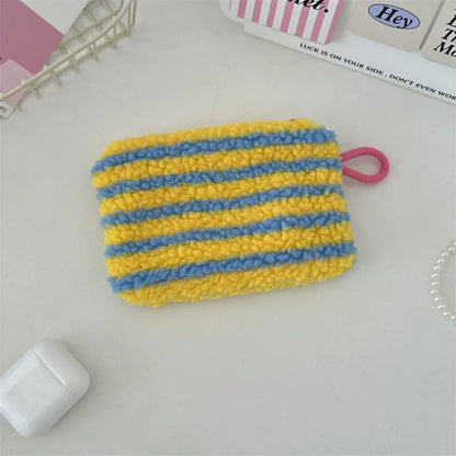 Amorette Heart Print Mini Cosmetic Pouch – Women’s Small Lipstick & Makeup Bag | Plush Zip Travel Organiser | Cosmetic, Card & Everyday Storage Purse
