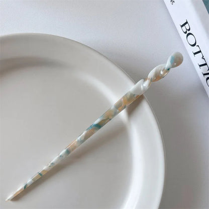 Meiyara Vintage-Inspired Hair Stick – Women’s Chinese-Style Hair Pin | Acrylic Chopstick Hair Accessory | Elegant Bun & Updo Hairwear