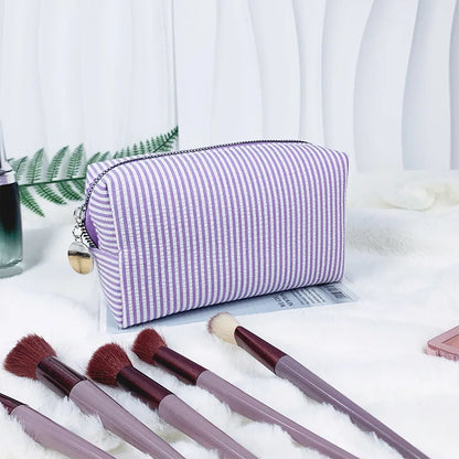 Rosalie Striped Cosmetic Bag