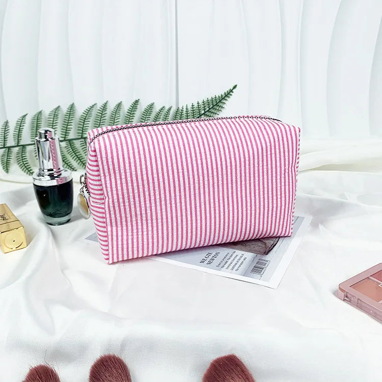 Rosalie Striped Cosmetic Bag