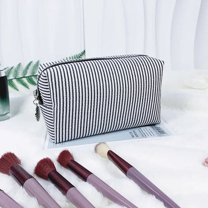 Rosalie Striped Cosmetic Bag