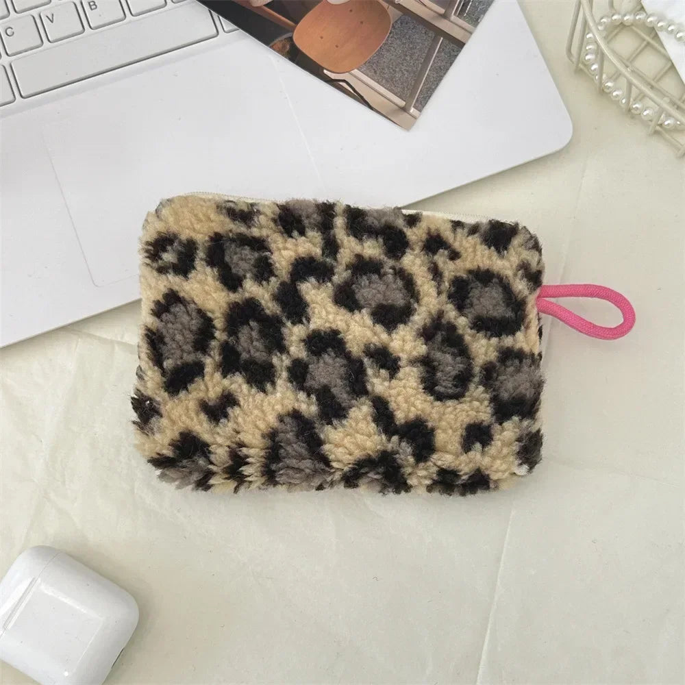 Amorette Heart Print Mini Cosmetic Pouch – Women’s Small Lipstick & Makeup Bag | Plush Zip Travel Organiser | Cosmetic, Card & Everyday Storage Purse