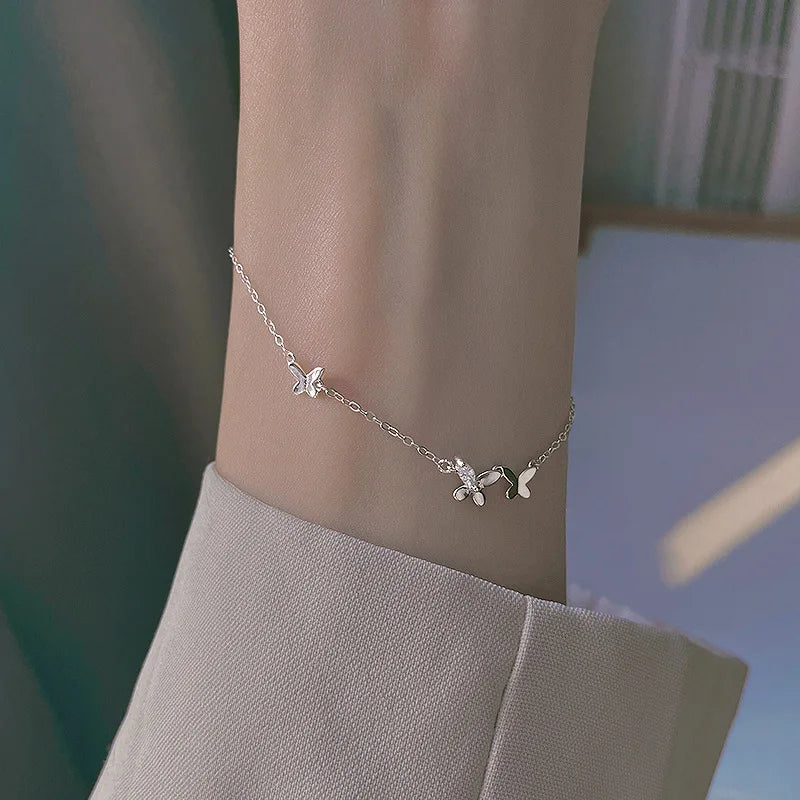 Aurelle Clover Zircon Necklace – 18K Gold-Plated Stainless Steel Chain | Four-Leaf Clover Jewellery | Elegant Women’s Gift