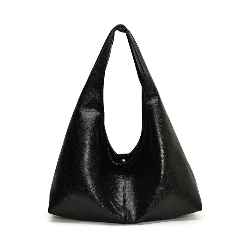 ElvaraHobo Shoulder Bag – Large PU Leather Underarm Handbag | Soft Baguette Purse | Everyday Women’s Bag