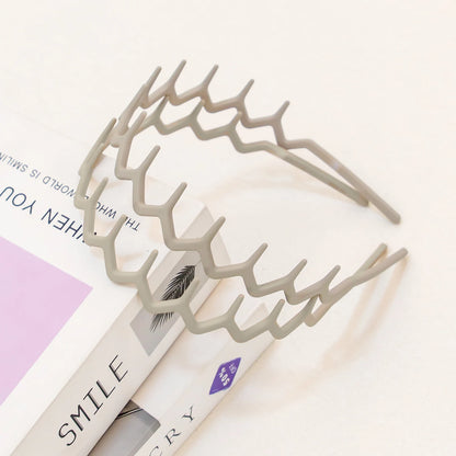 Elara Matte Non-Slip Headband Set – Women’s Thin Plastic Hairbands with Teeth | Slim Everyday Hair Hoops | 2/6 Piece Hair Accessories