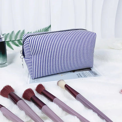 Rosalie Striped Cosmetic Bag