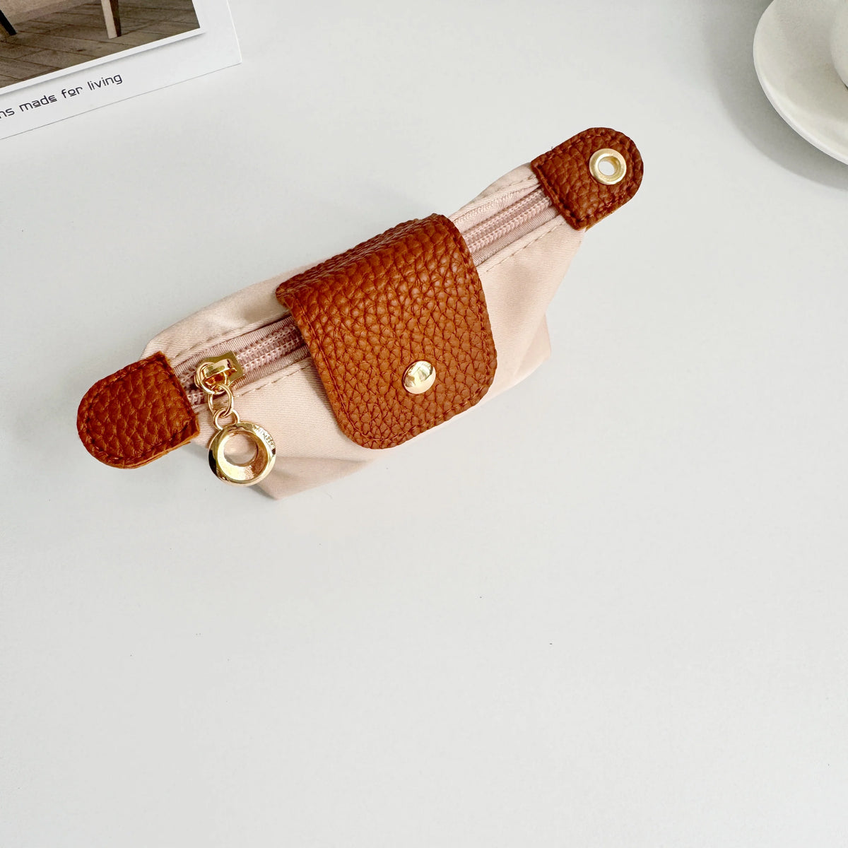 Pockelle Mini Travel Accessory Pouch – Portable Headphone & Earphone Bag | Key, Coin & Small Essentials Holder | Handbag Travel Organiser