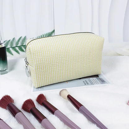Rosalie Striped Cosmetic Bag