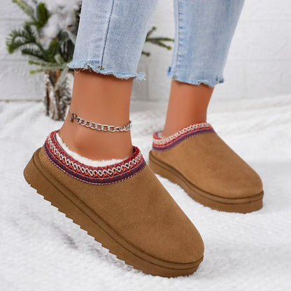 Alvara Embroidered Trim Slip-On Shoes