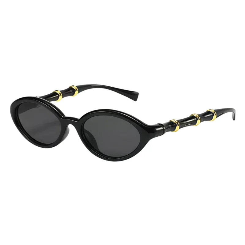 Rivelle Retro Rivet Oval Sunglasses – Women’s Small Vintage Shades | Gradient Mirrored Lenses | Trendy Casual Eyewear