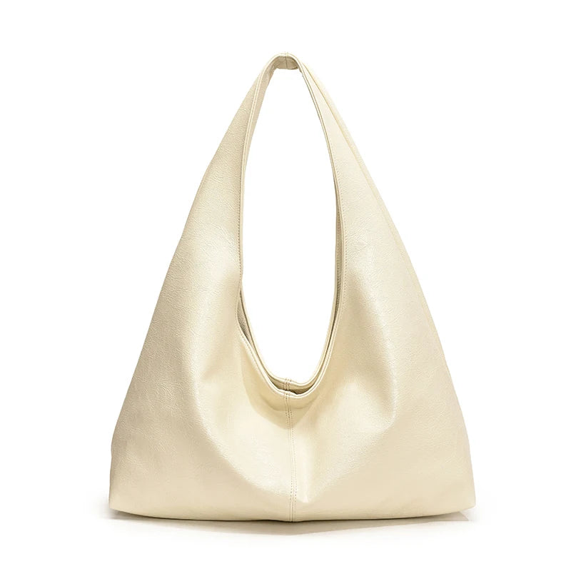 ElvaraHobo Shoulder Bag – Large PU Leather Underarm Handbag | Soft Baguette Purse | Everyday Women’s Bag