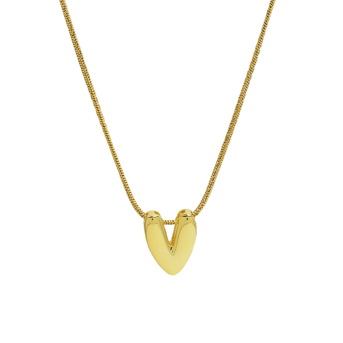 Aloura Bubble Initial Pendant Necklace – Gold-Plated Alphabet Letter Chain | A–Z Personalised Jewellery | Women’s Statement Necklace