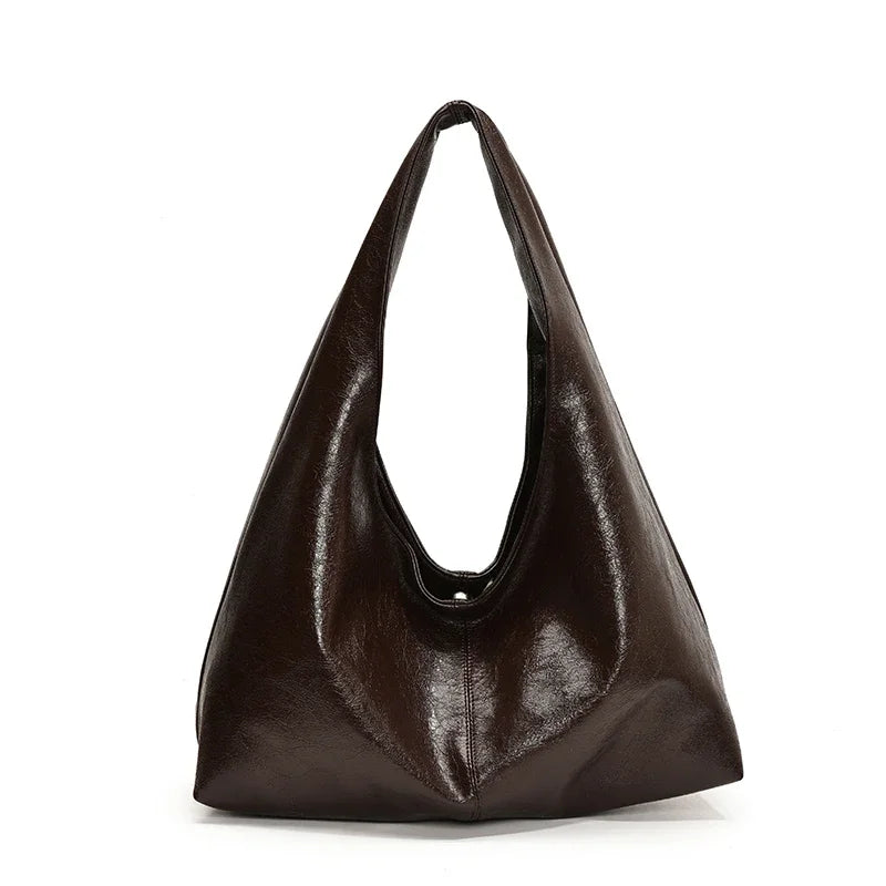 ElvaraHobo Shoulder Bag – Large PU Leather Underarm Handbag | Soft Baguette Purse | Everyday Women’s Bag