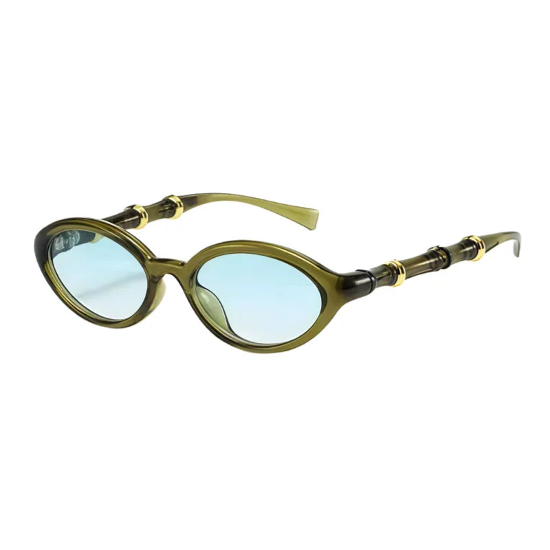 Rivelle Retro Rivet Oval Sunglasses – Women’s Small Vintage Shades | Gradient Mirrored Lenses | Trendy Casual Eyewear