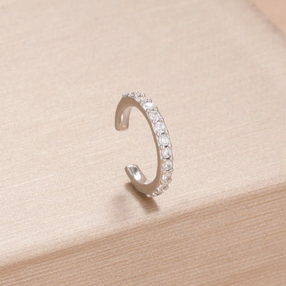 Orlienne Cubic Zirconia Ear Cuff – Women’s Non-Piercing Stainless Steel Ear Clip | 14K Gold-Plated Finish | Cartilage-Style Jewellery