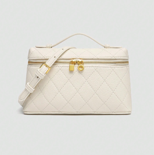Velmora Geometric Pattern Bag – Women’s Structured PU Shoulder Handbag | Modern Pattern Design | Versatile Everyday Purse