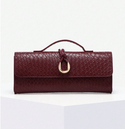 Varelle Woven-Effect Flap Handbag