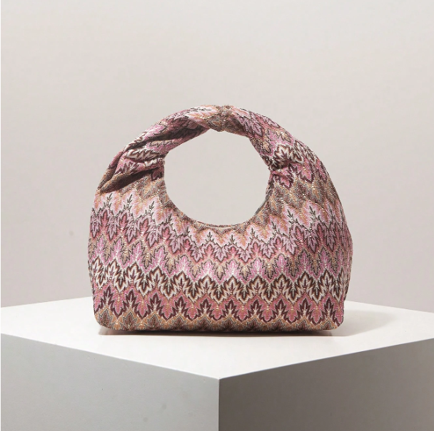 Virelia Patterned Top Handle Bag
