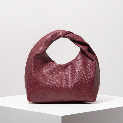Velmora Woven-Effect Top Handle Bag