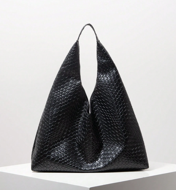 Geovelle Woven-Effect Shoulder Tote