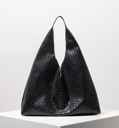 Geovelle Woven-Effect Shoulder Tote