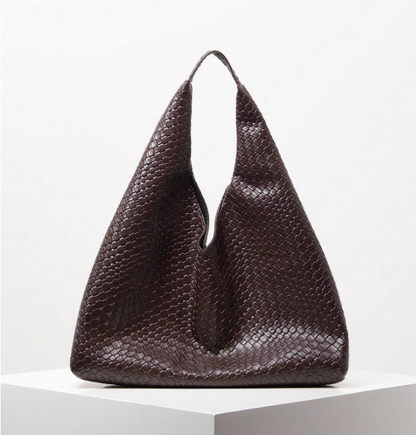 Geovelle Woven-Effect Shoulder Tote