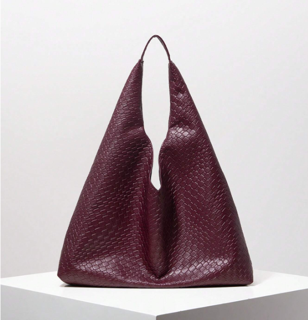 Geovelle Woven-Effect Shoulder Tote