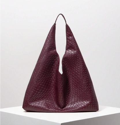 Geovelle Woven-Effect Shoulder Tote