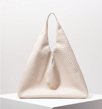 Geovelle Woven-Effect Shoulder Tote
