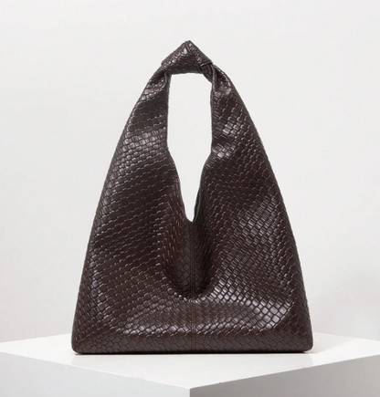 Valenne Woven-Effect Shoulder Tote