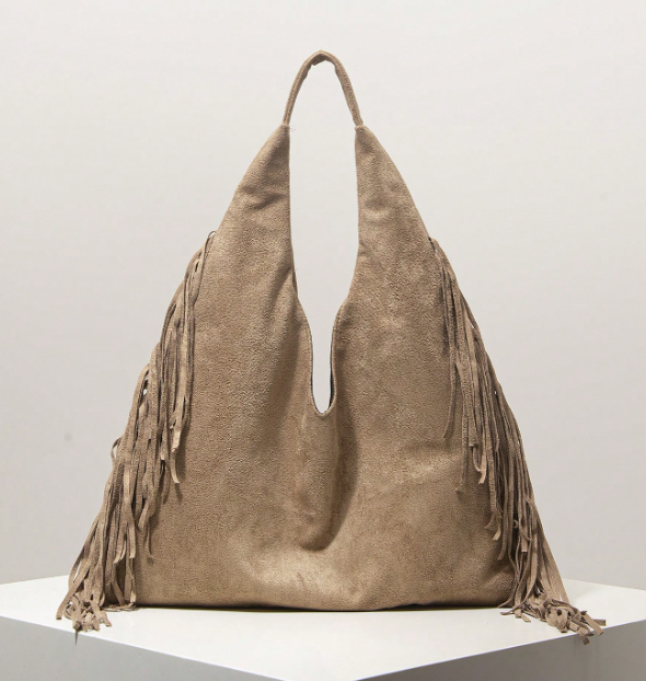 Aurevine Fringe Shoulder Tote