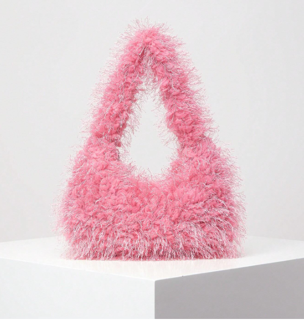 Velmora Fluffy Hobo Bag