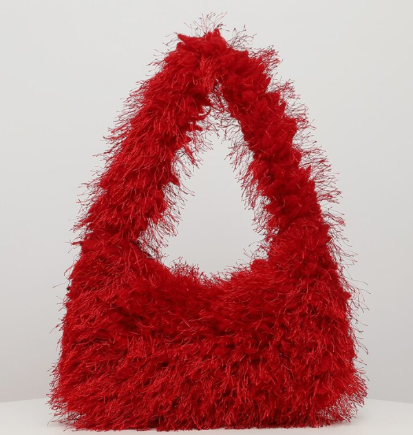 Velmora Fluffy Hobo Bag