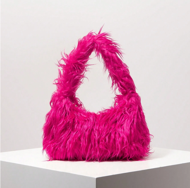Velmora Fluffy Hobo Bag